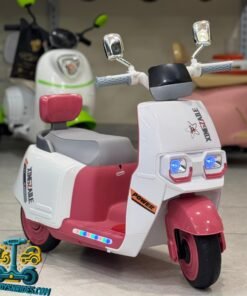 Kids Electric Scooter 6V Battery Operated Ride-On Bike – LED Lights & Music