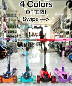 Jet Shape Foldable Manual Scooty for kids.
