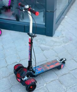 Spider-man shape foldable heavy duty manual Scooty for kids
