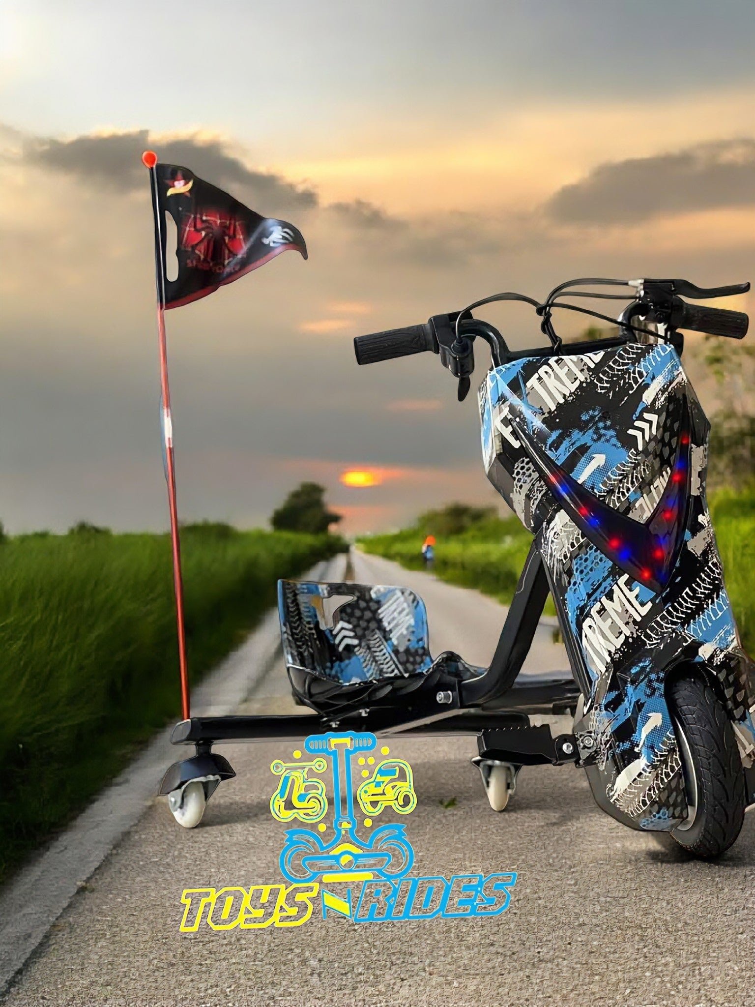 Buy The 3 Wheel Electric Kids Drifting Scooter | TOYSNRIDES - Image 9