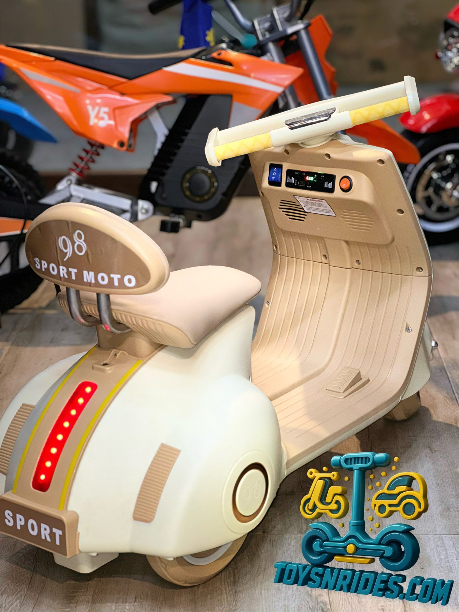 Kids Battery Operated Vespa Scooter For kids - Image 2