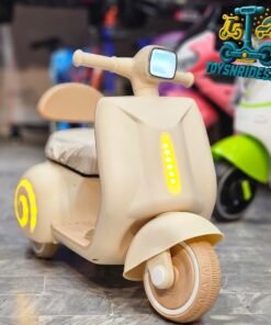 Vespa style kids battery operated bike