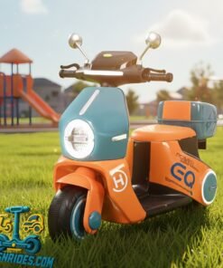Kids electric ride on bike with lights and music